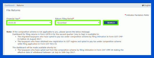 fill in the necessary information