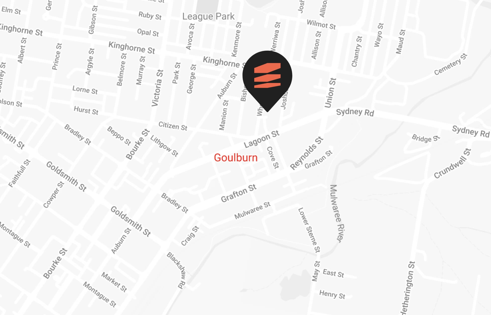 Image of Goulburn Street location on Google Maps