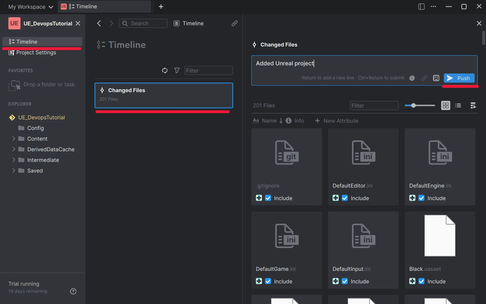 Push changes to a Git repo from Anchorpoint