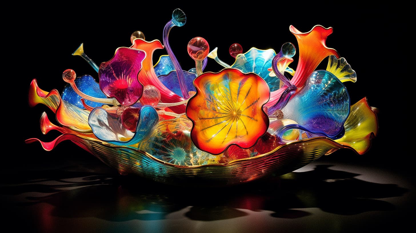 Dale Chihuly Midjourney style Andrei Kovalev's Midlibrary