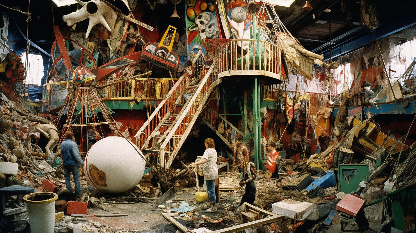 Thomas Hirschhorn Midjourney Style Andrei Kovalev s Midlibrary