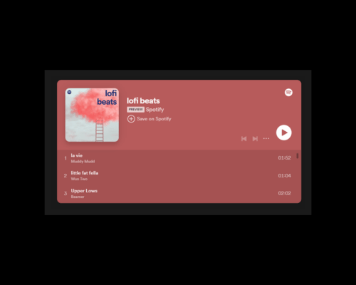 Spotify - Best Notion Widgets