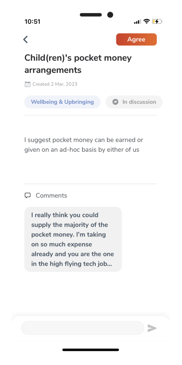 The amicable co-parenting app