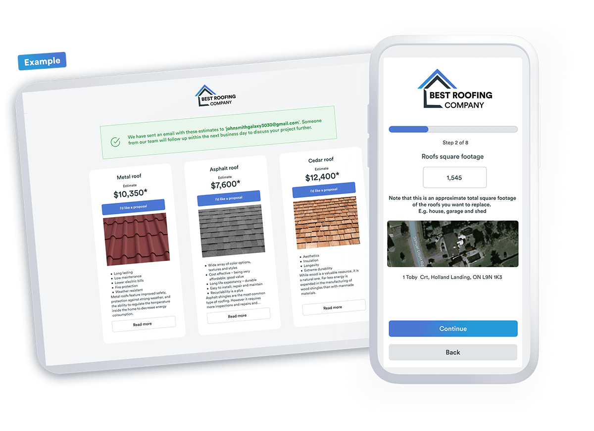 Instant Roof Estimate Software Roofr