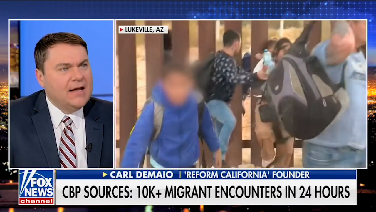 Fox: DeMaio Slams Biden Border Failures as Migrants Flood California
