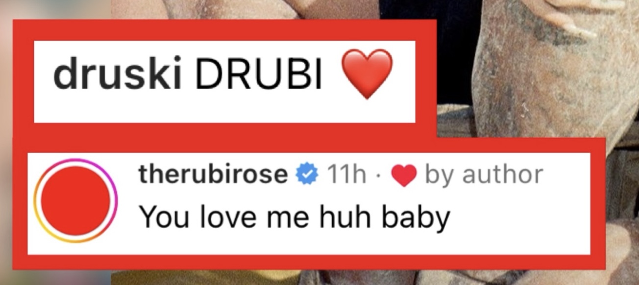 COMEDIAN DRUSKI AND ONLYFANS MODEL RUBI ROSE TEASE RELATIONSHIP ON