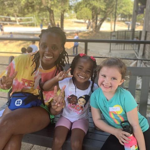 Happy kids posing for a photo