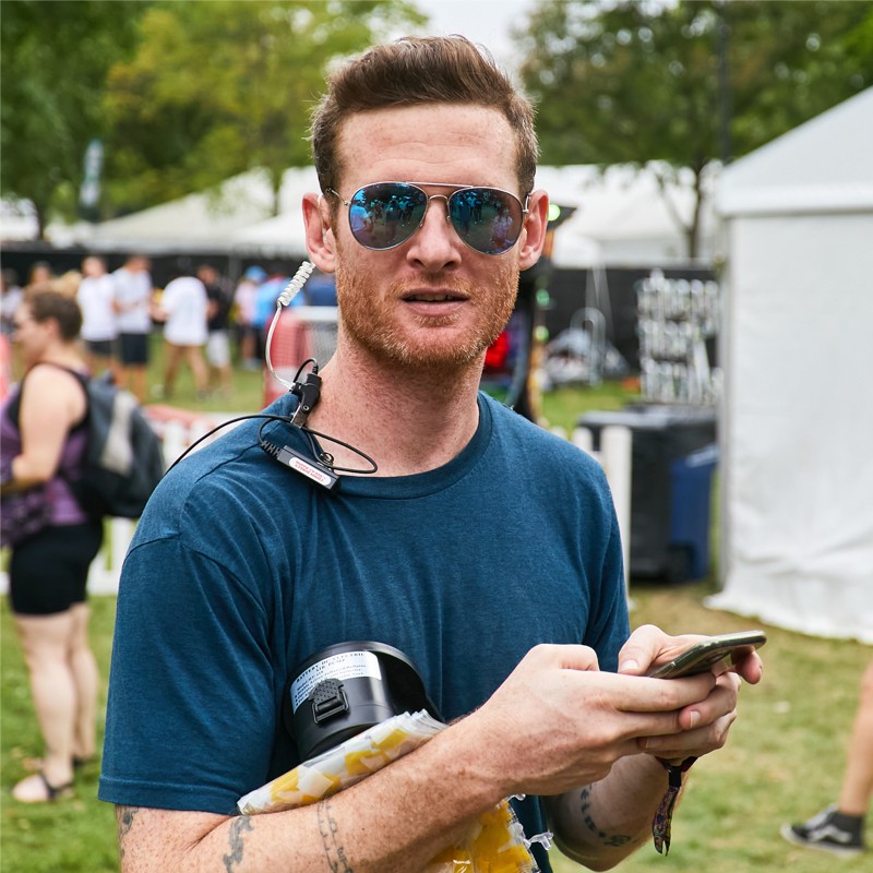 Portrait of Tim Toomey, Marketing Director at Riot Fest