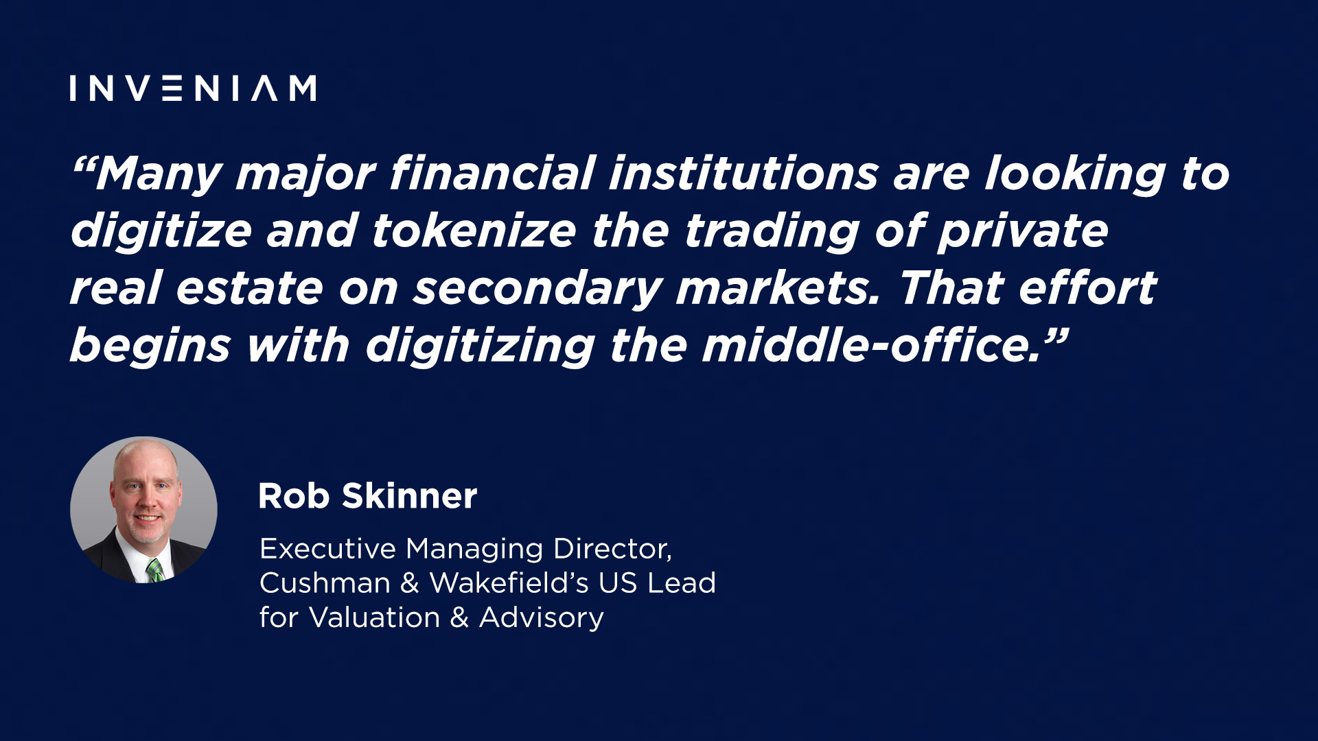 Cushman & Wakefield teams up with Inveniam as the global trading of