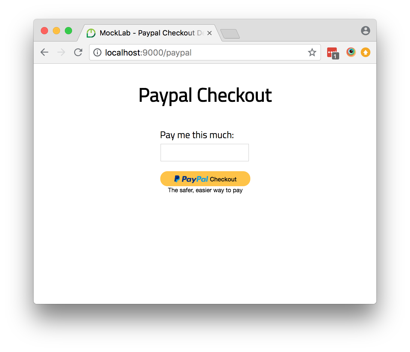 Paypal demo app