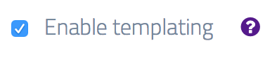 Enable response templating