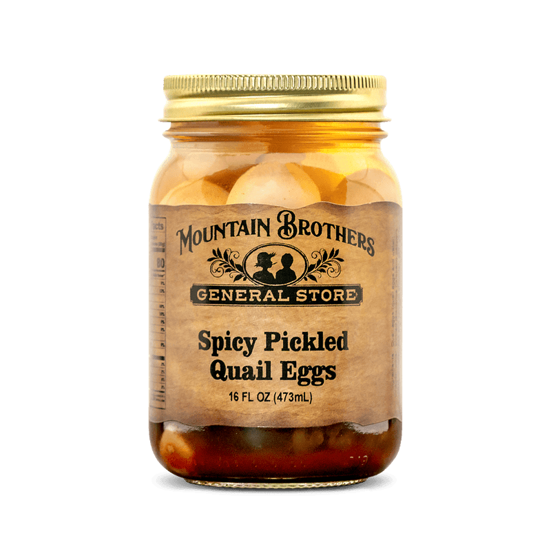 Spicy Pickled Quail Eggs Mountain Brothers General Store