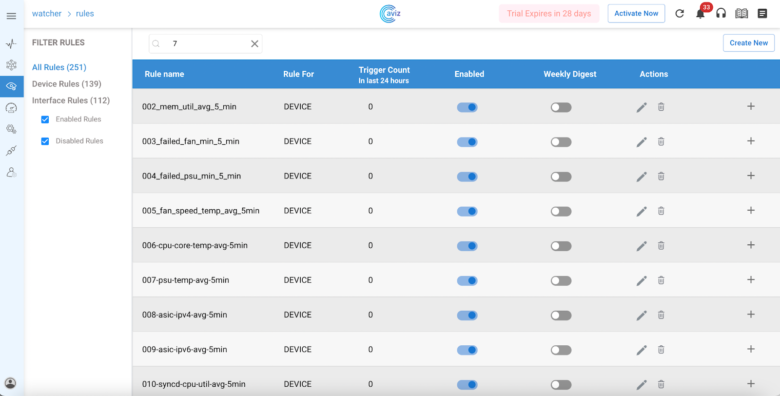Figure 2: Rule Configuration