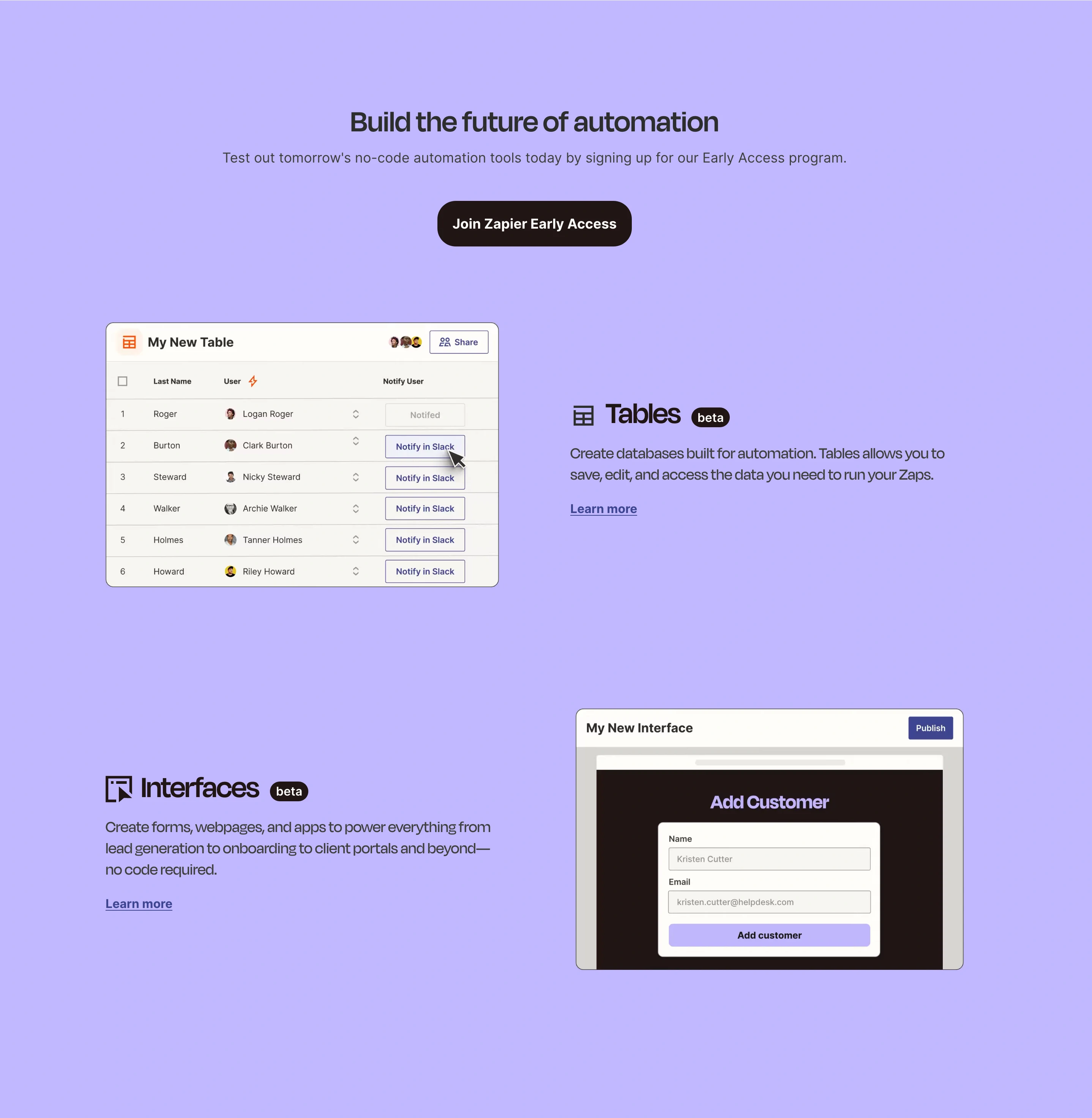 Zapier Features Page Section Features Feature Section Design Design