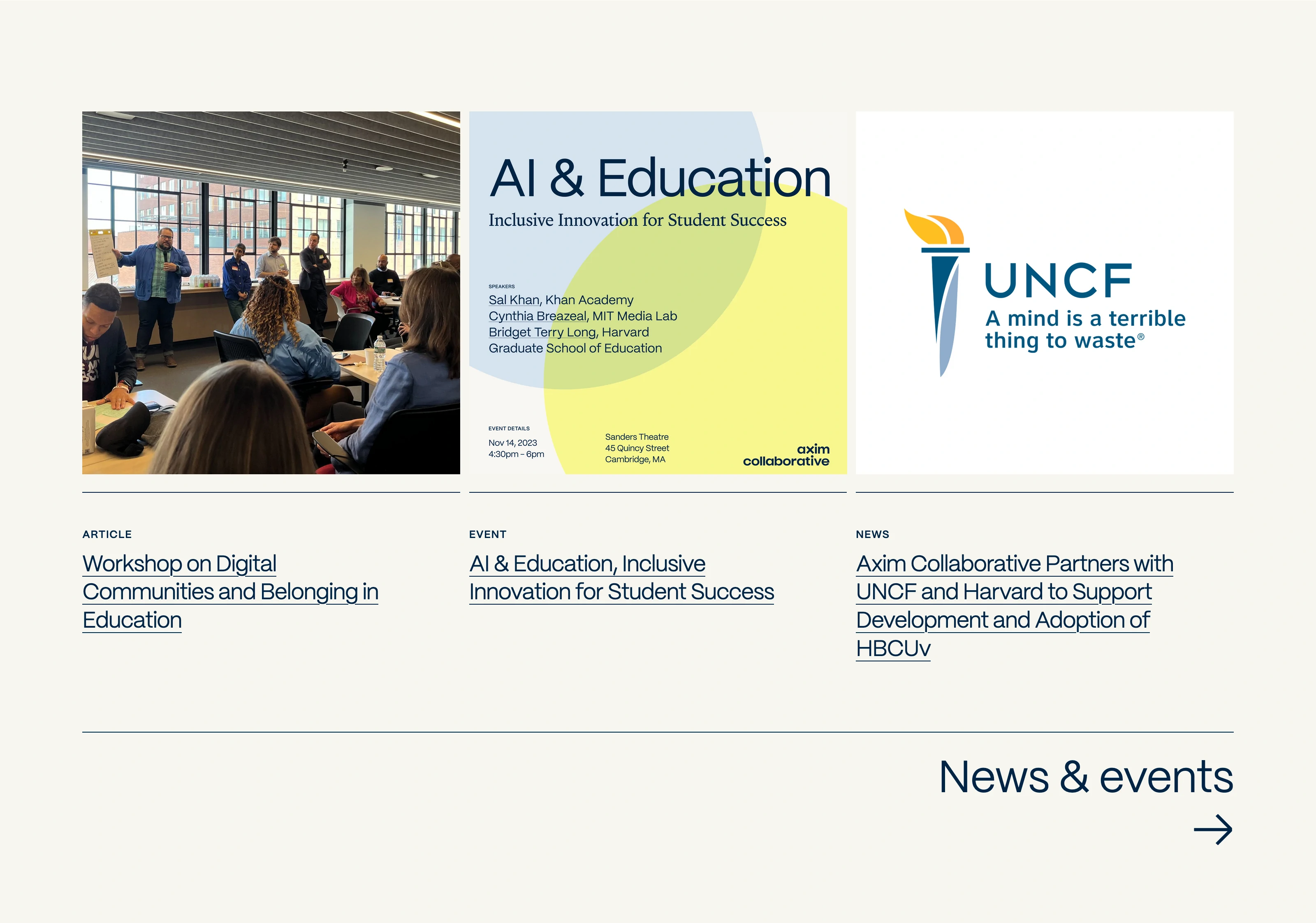 Blog Section Design Inspiration - Unsection