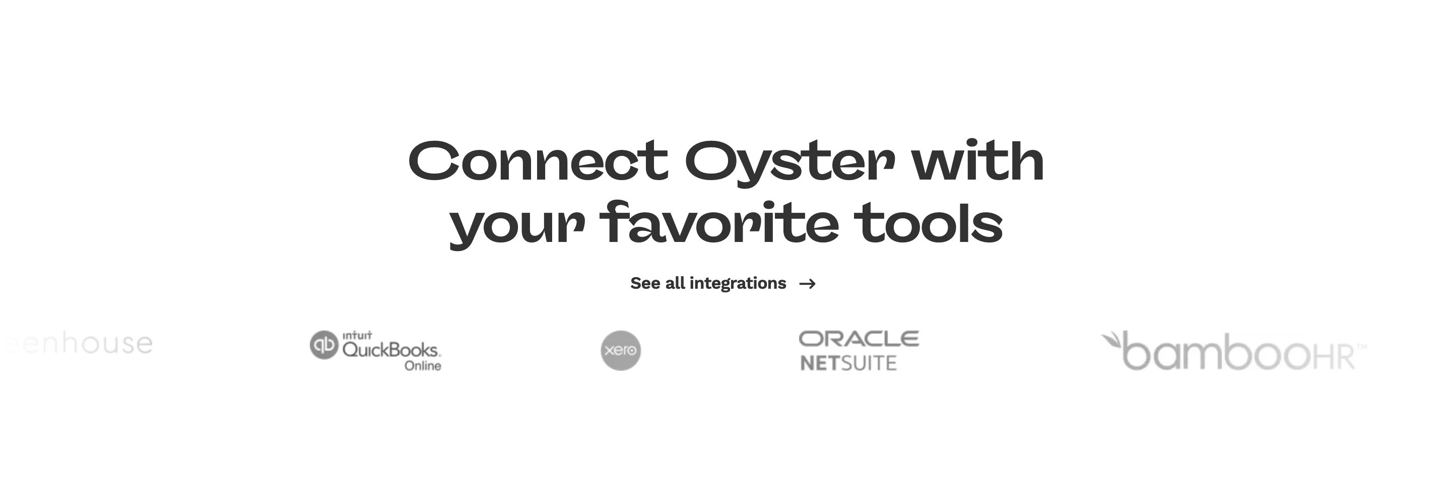 Oyster Global Employment Page Section Integrations