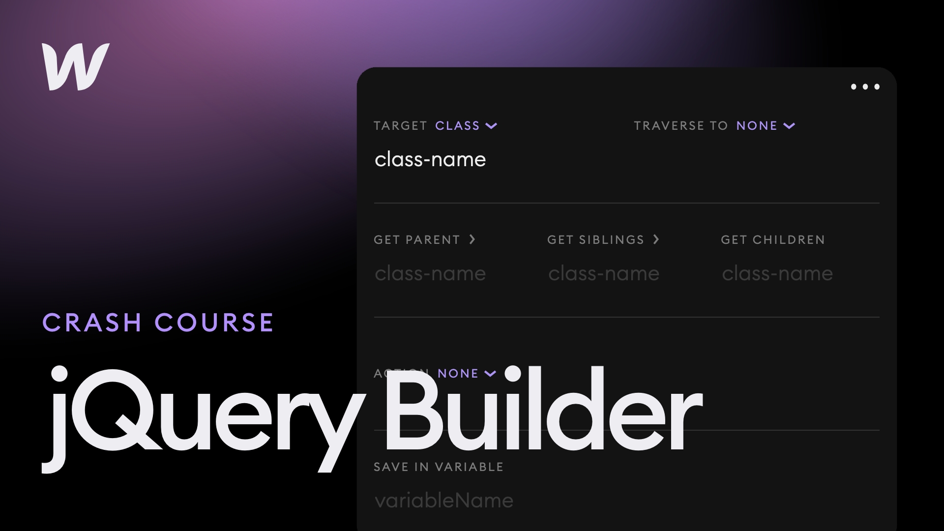 jQuery Builder Course - T.RICKS