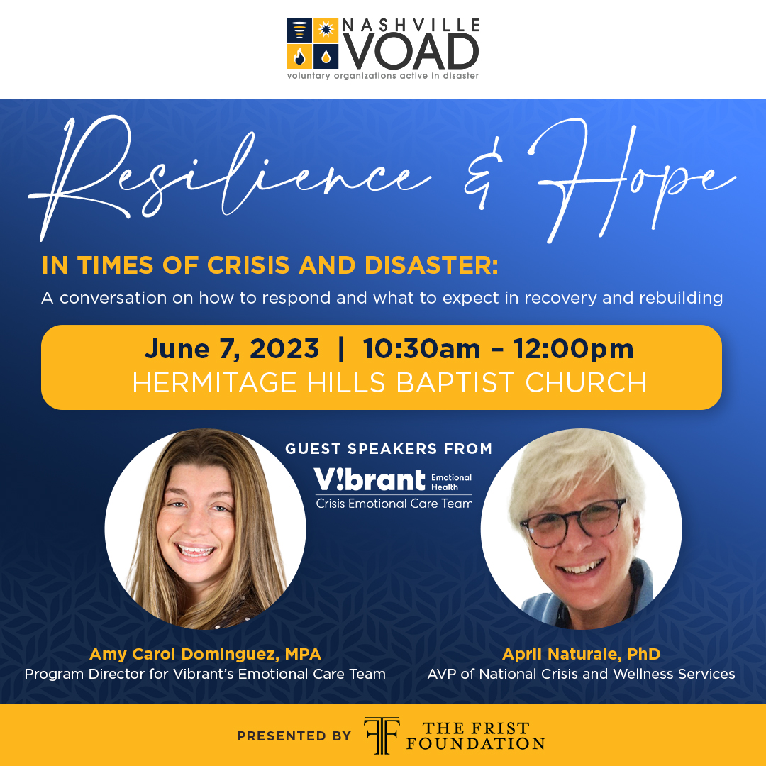 Event Resilience & Hope In Times of Disaster and Crisis