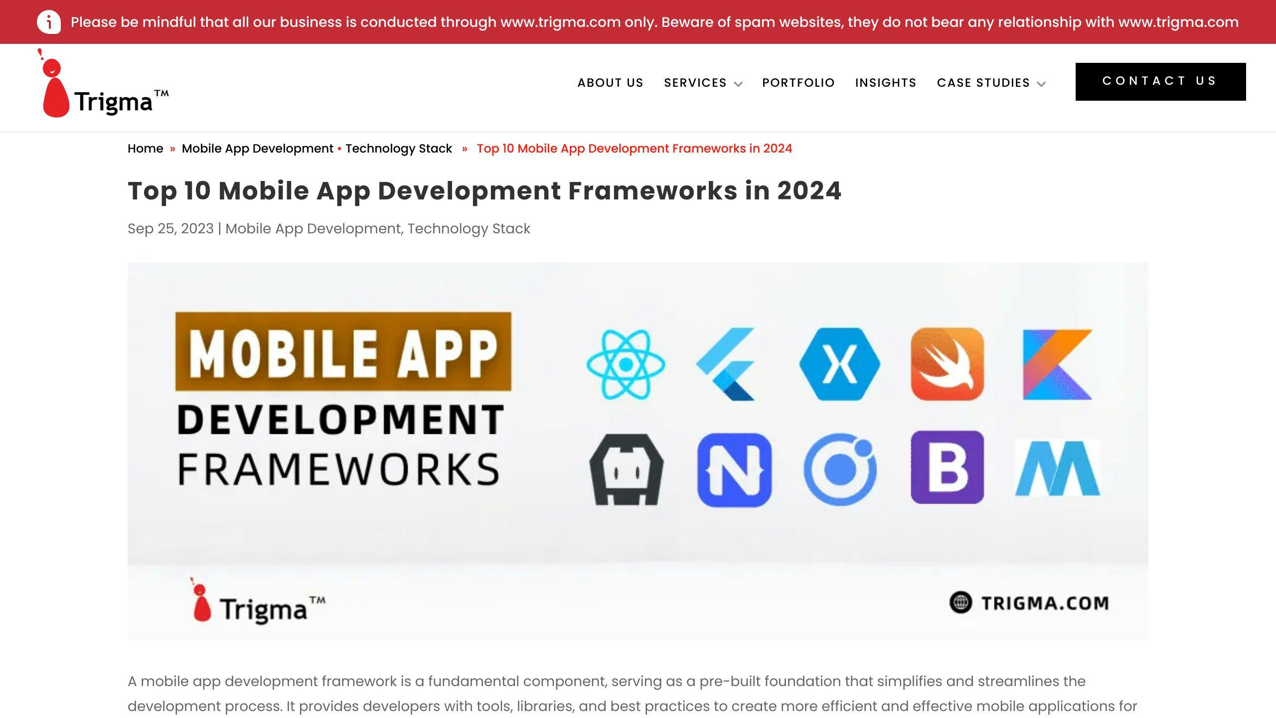Most Popular Mobile App Development Framework: A Guide | Zee Palm