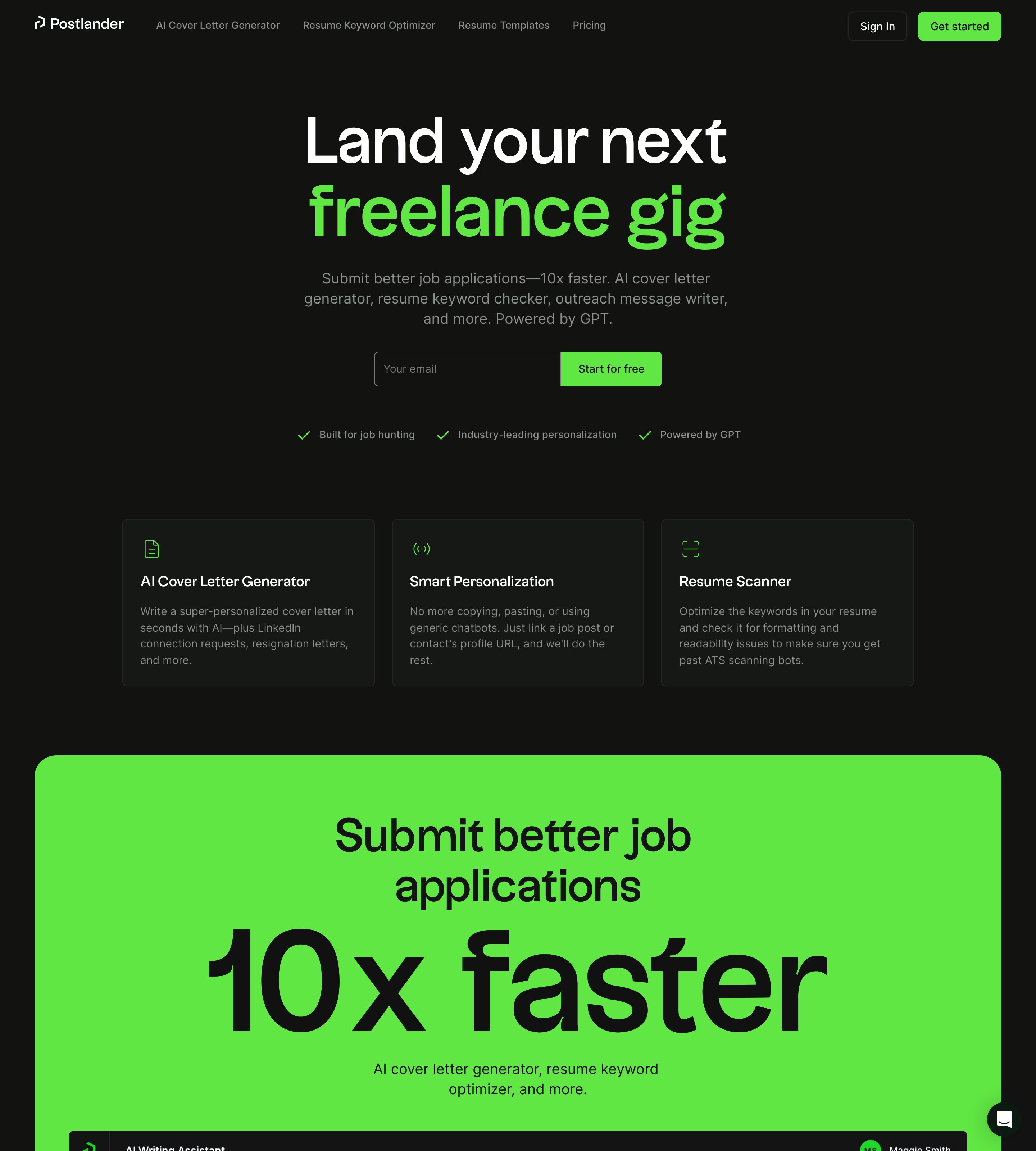 Saaspo Anchor Landing Page