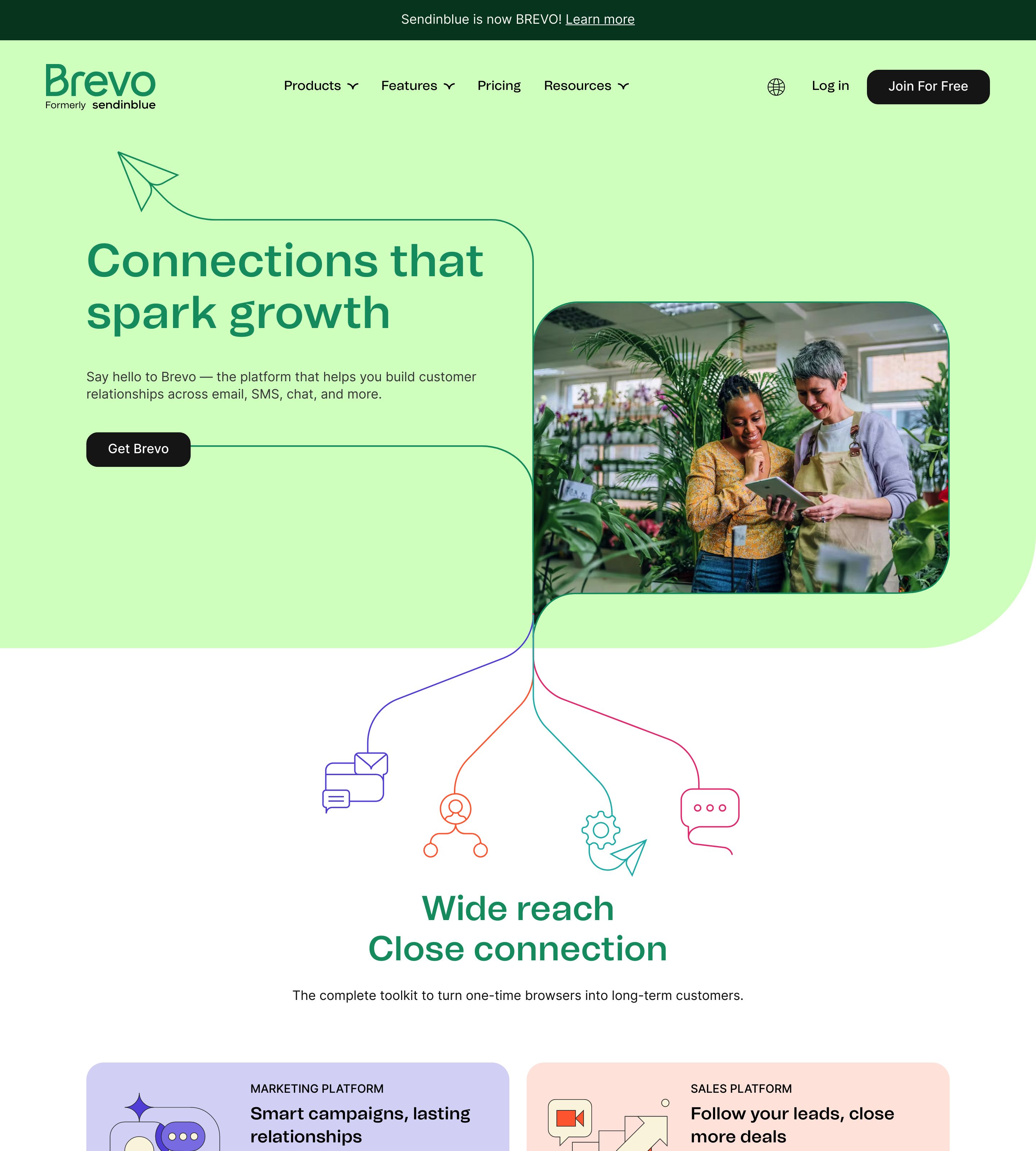 Saaspo Brevo Landing Page