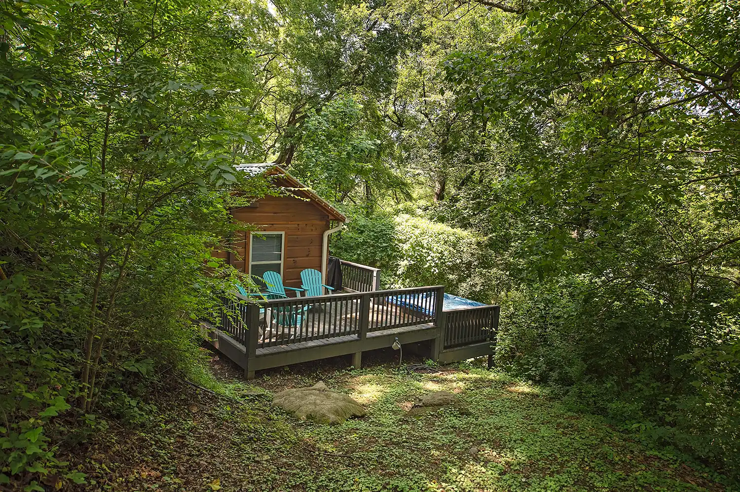 Eden Cabin Forested Tiny Home on Lookout Mtn.