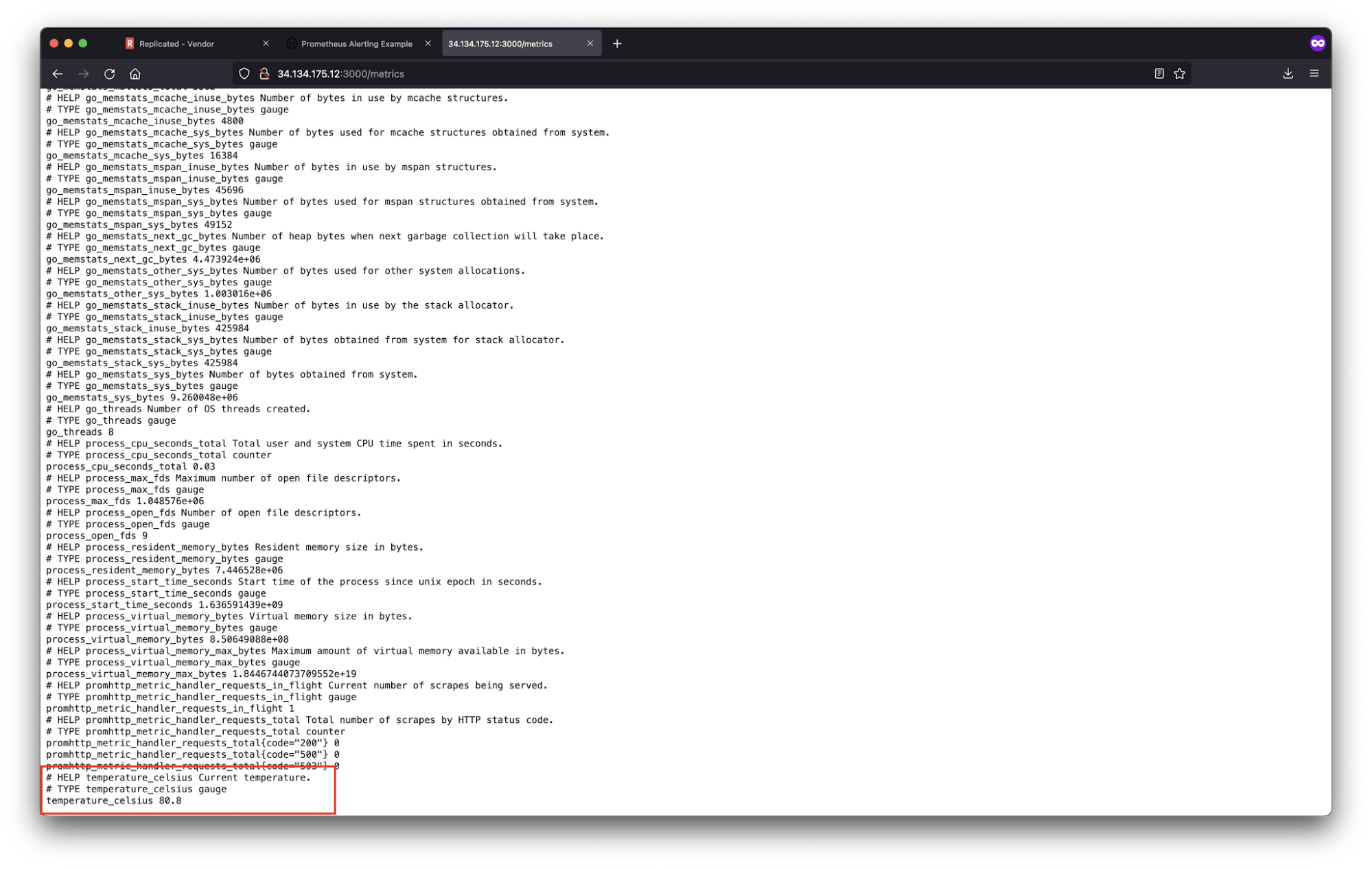 End-to-End Prometheus Alerting Example with Replicated