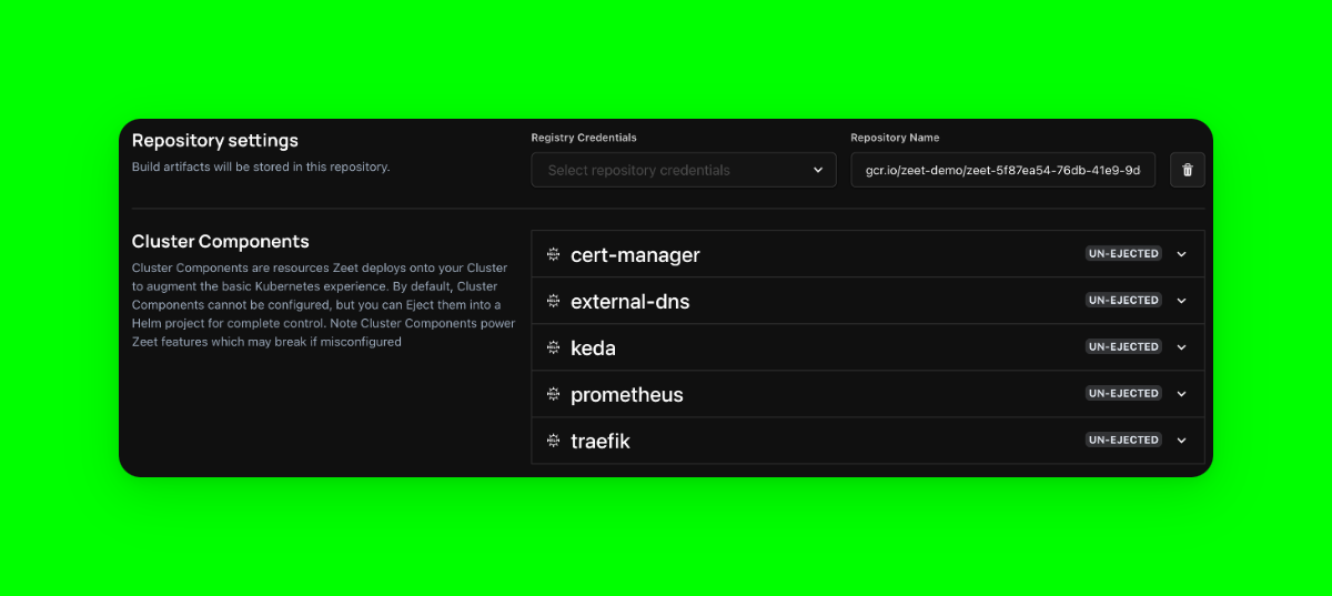 Changelog 1/25/24 - Debug Containers, Project Types, Cluster Ejection ...