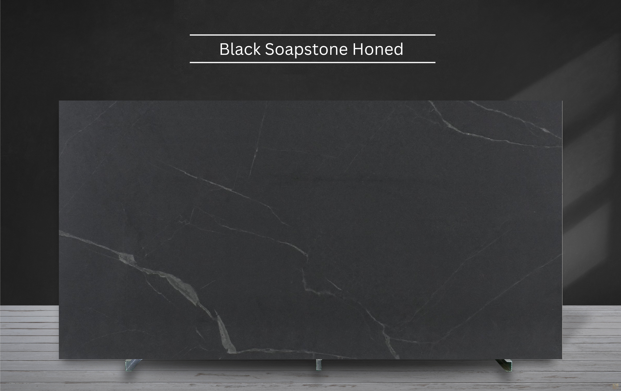 Black Soapstone Honed Soapstone Countertop Slab in Chicago