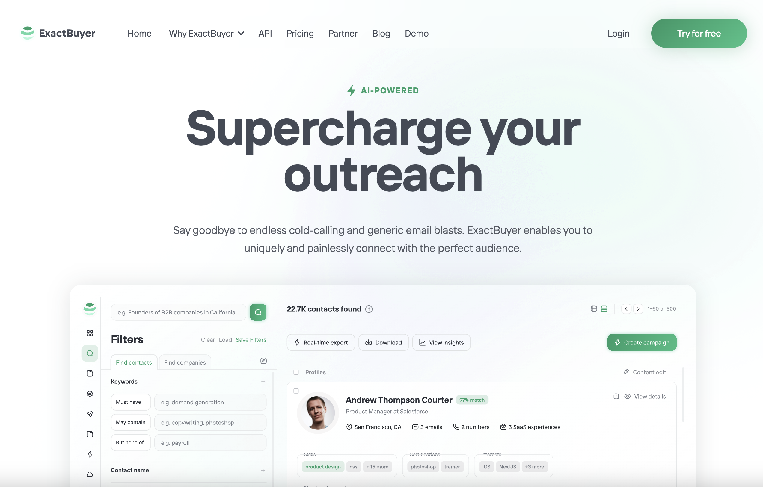 AI-Powered B2B Customer & Candidate Acquisition Platform
