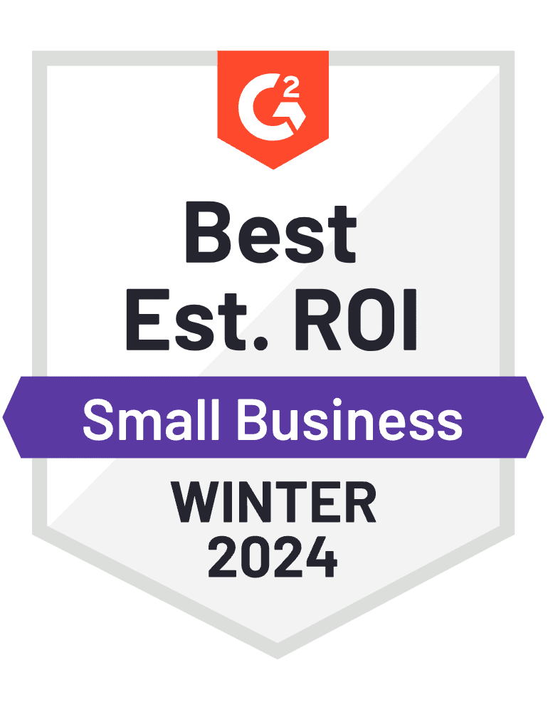 Best Est. ROI Small Biz, Winter 2024