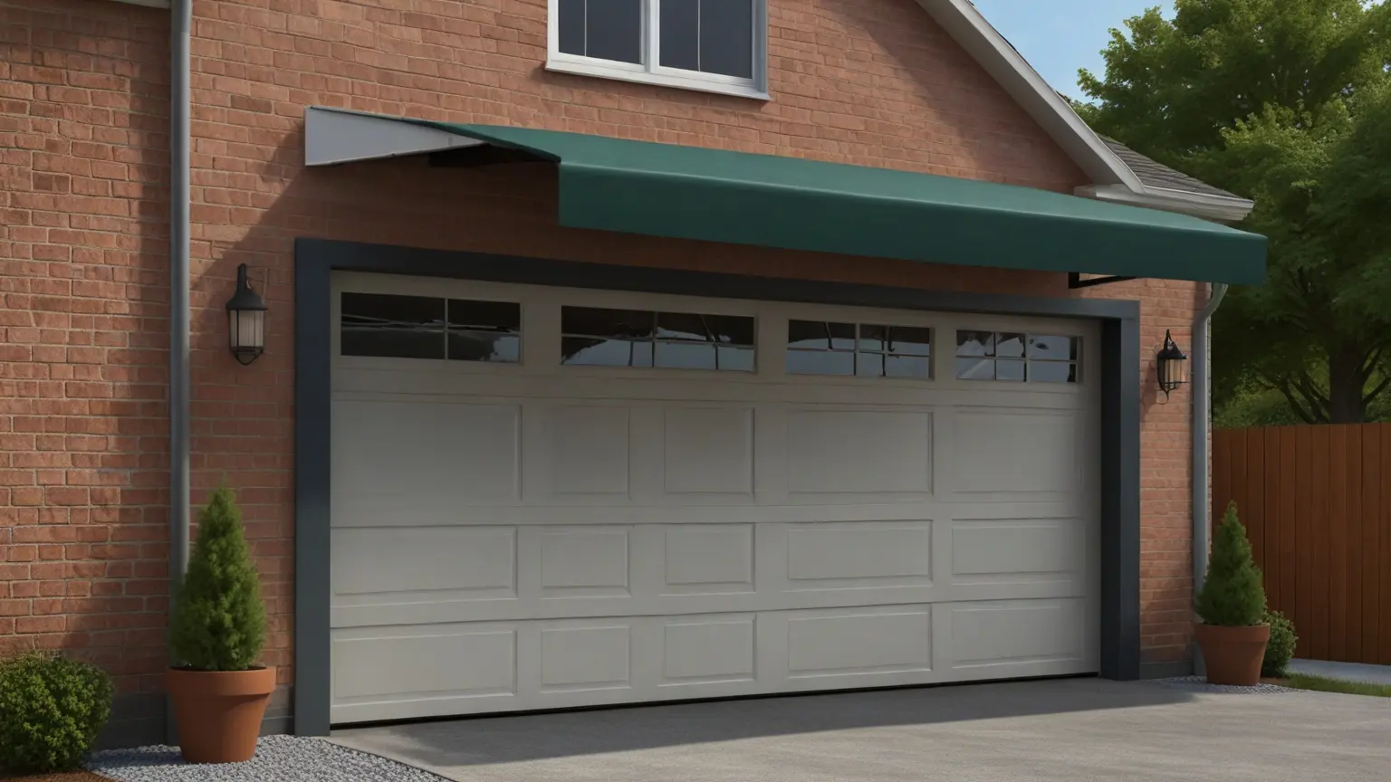 Garage Door Awning Ideas