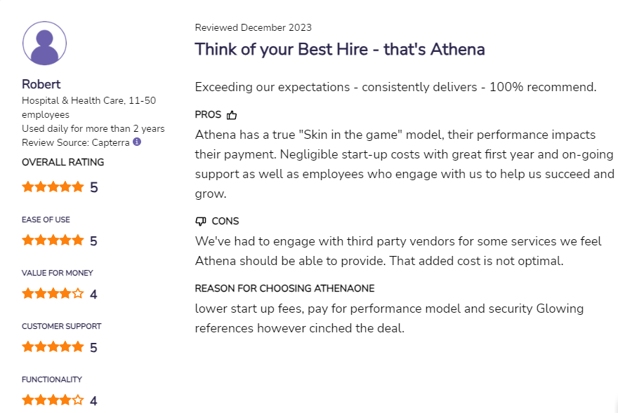 athenahealth Reviews Ratings from Clients and Employees MD Clarity