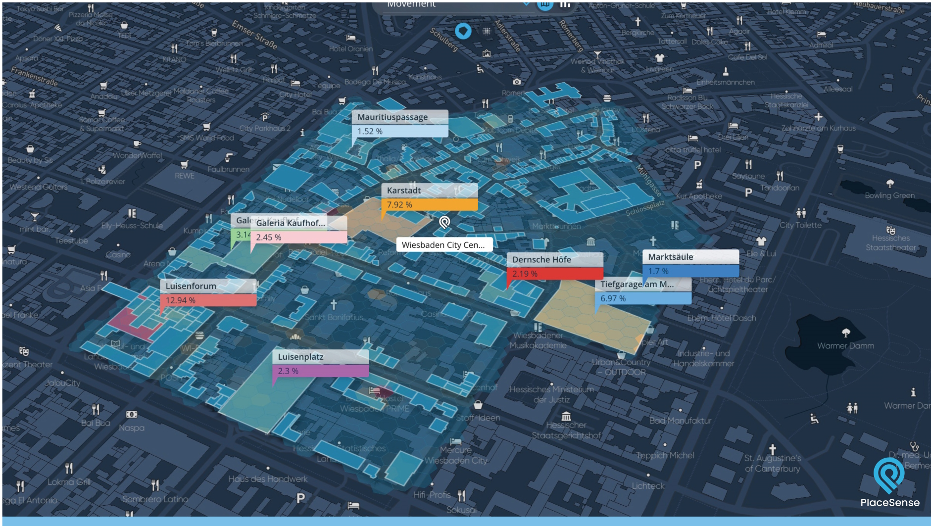 Location Analytics Examples Passanten- und Besucherverhalten im Handel mit Location Analytics ...