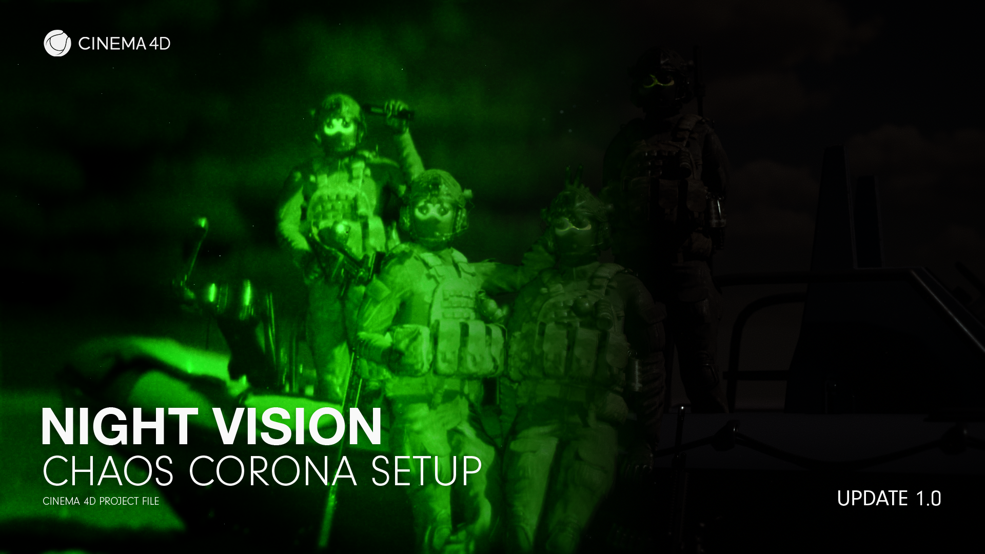Realistic NightVision Effect in Chaos Corona and After Effects