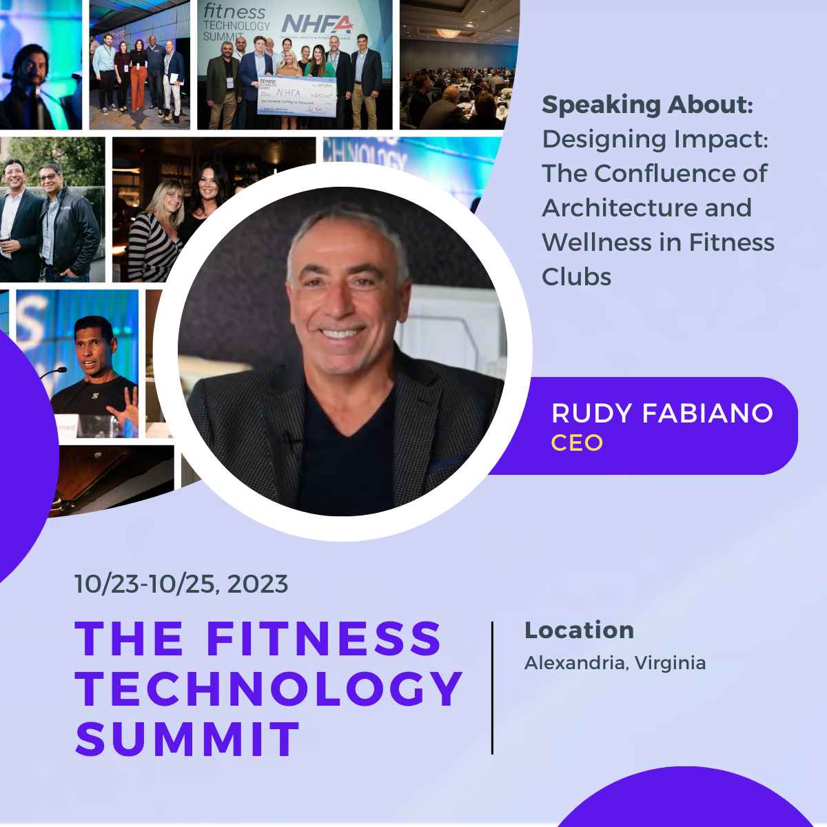 Speaker at The Fitness Technology Summit in Alexandria, Virginia