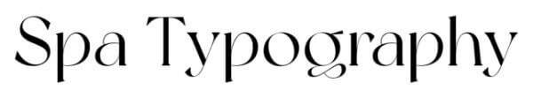 20 Relaxing Fonts to Use in Spa Branding Designs