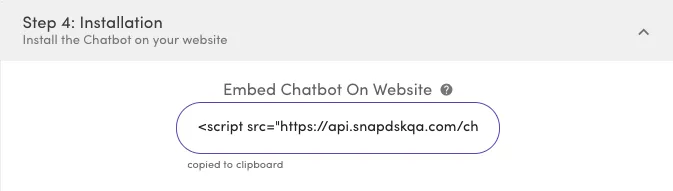 chatbot code