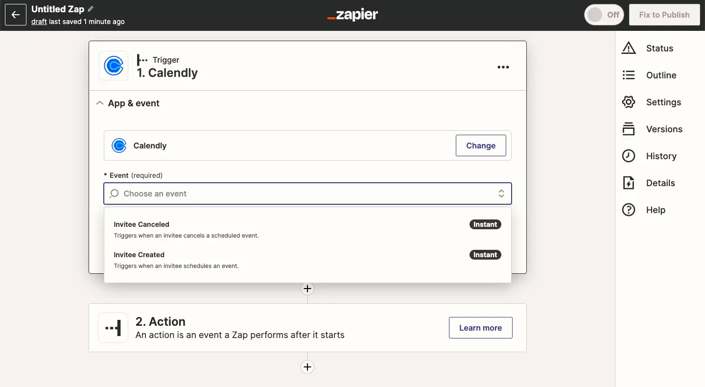 zapier trigger app