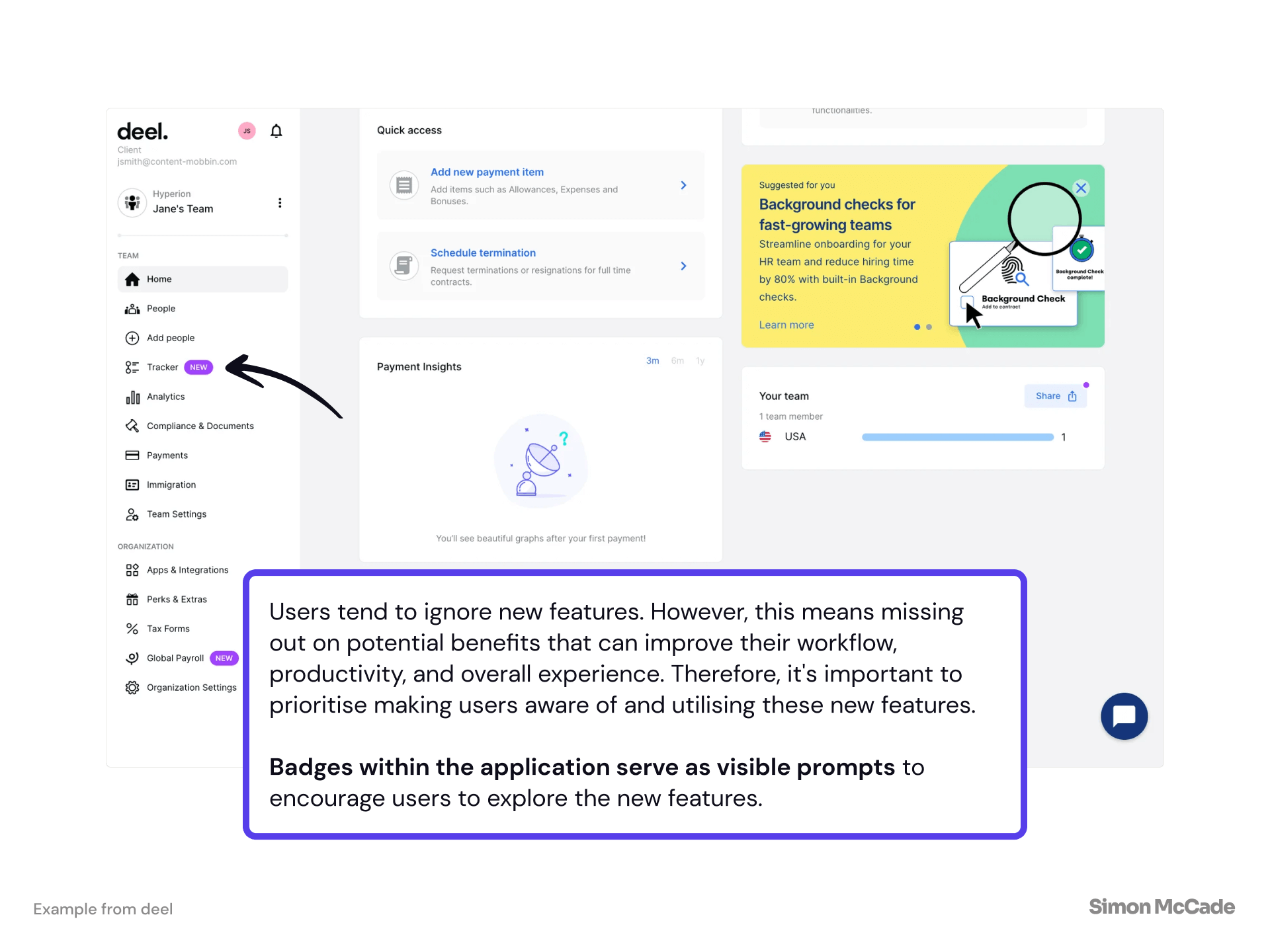 A better way to promote new features using badges | Simon McCade