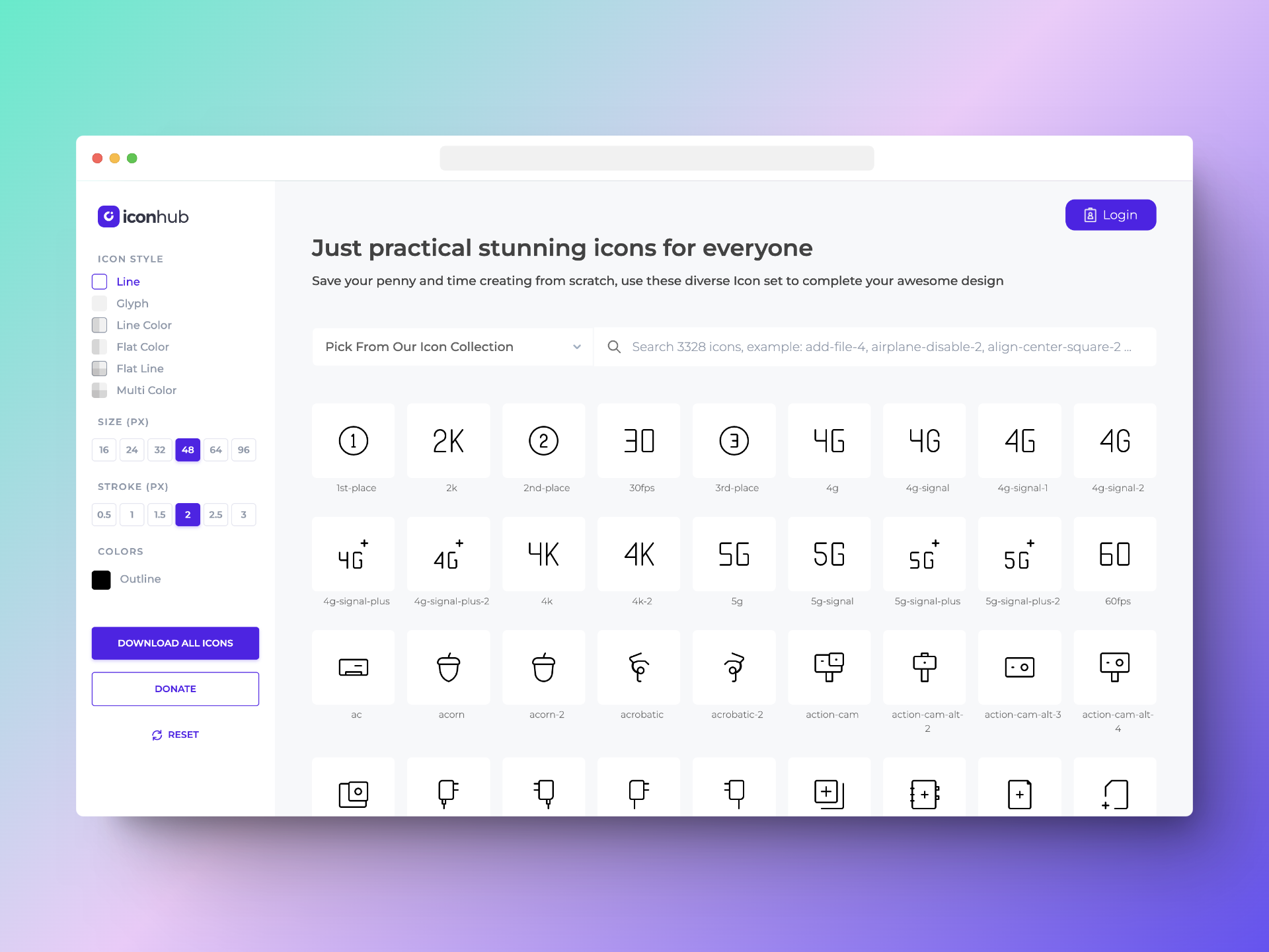 24 Modern Free Icon Sets for UI Design (June 2023)