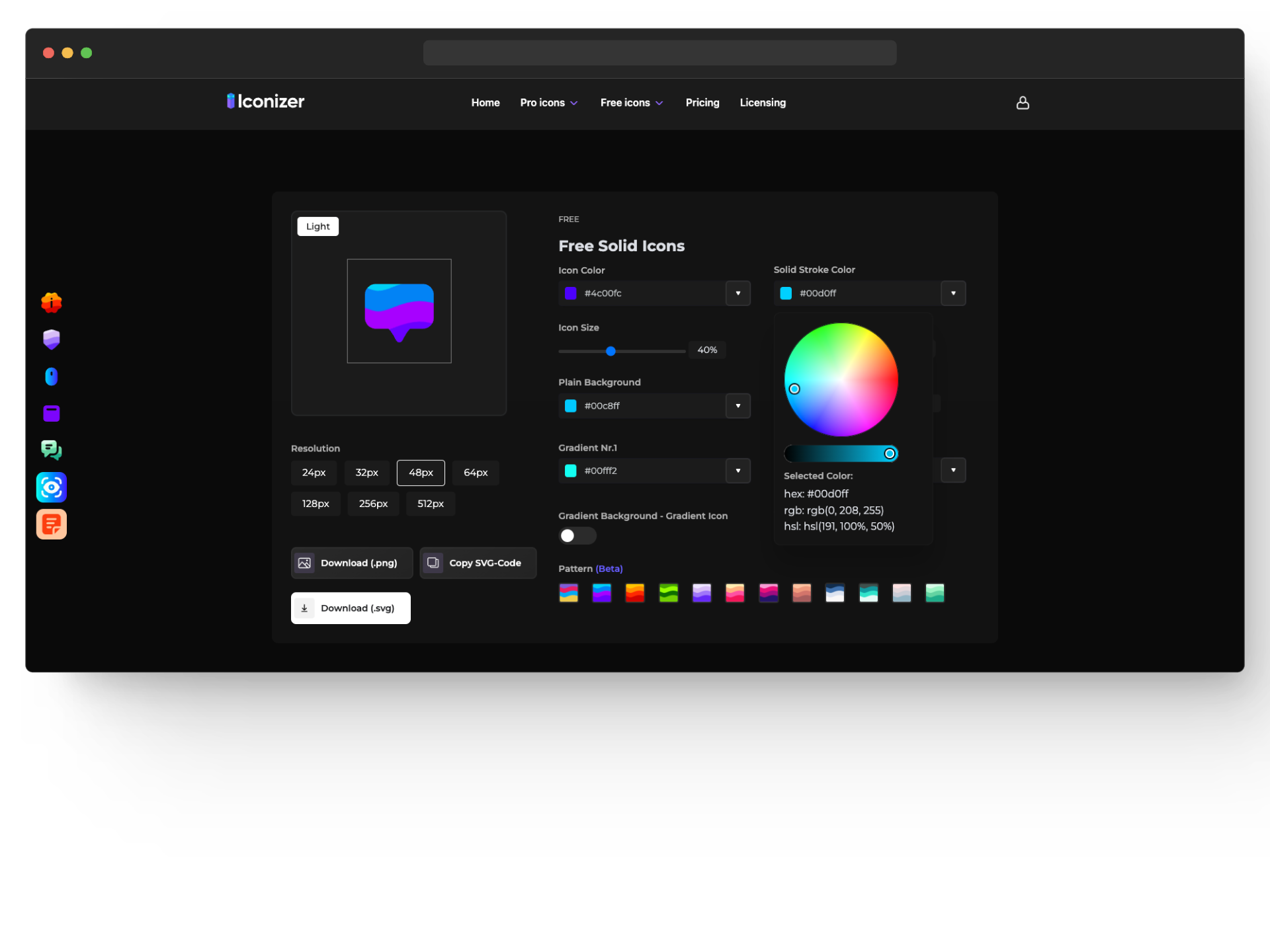 Iconizer: Customizable Icon Sets for your Design! Custom Icons for Free SVG