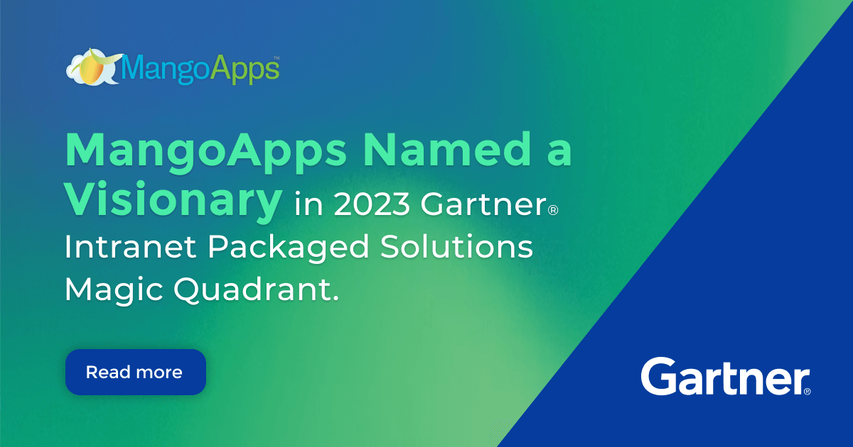 MangoApps Recognized as a Visionary in the 2023 Gartner® Magic Quadrant