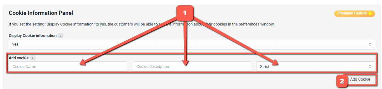 How to add a cookie