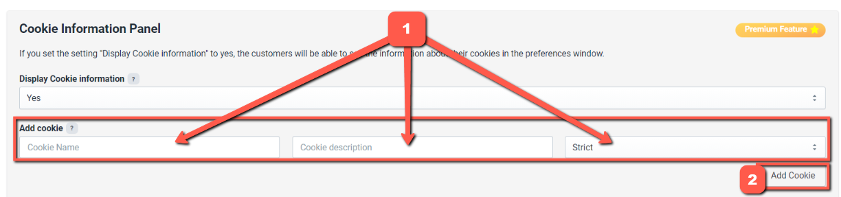 How to add a cookie 