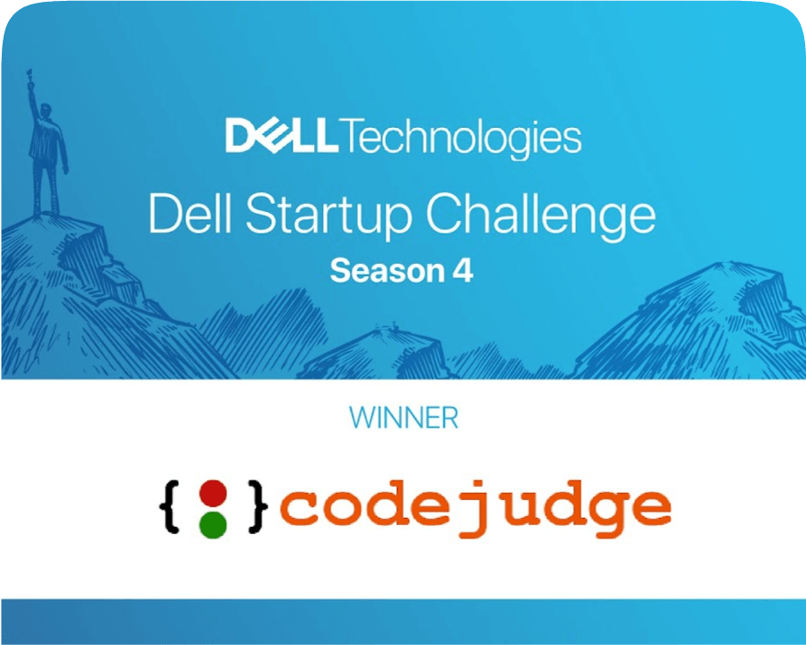 Dell startup winner Codejudge banner