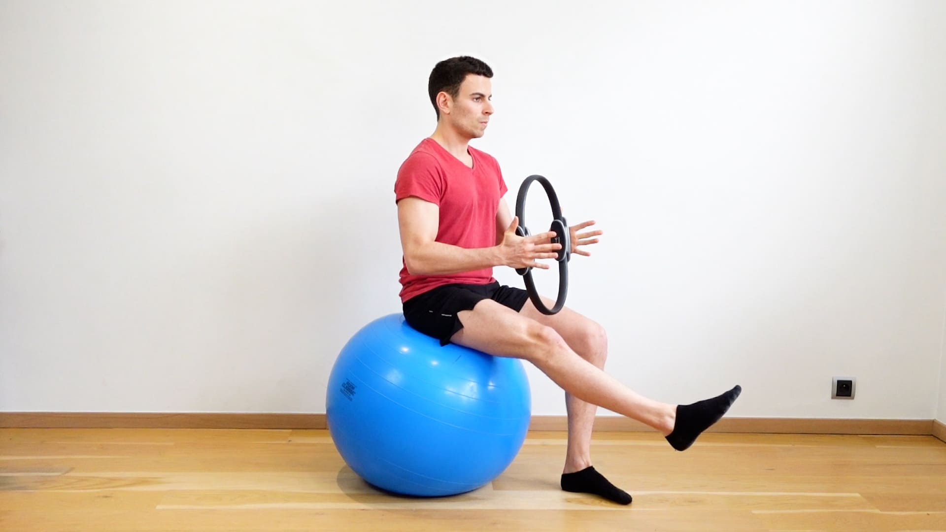 Base De Chaise Avec Ballon D'exercice - Anneau Robuste, De Stabilité De