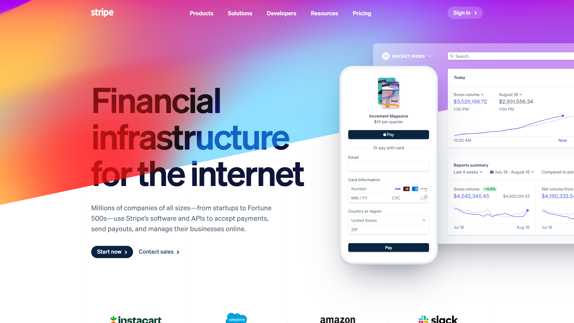 Stripe curated design