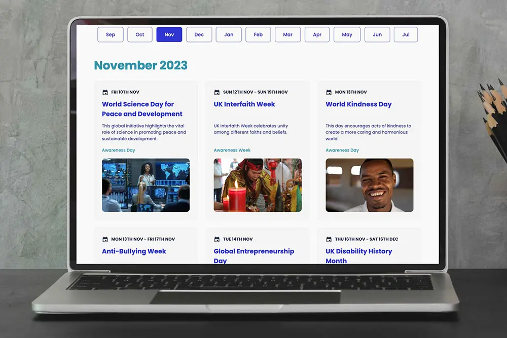 Lyfta calendar: a year of engaging global learning opportunities ...