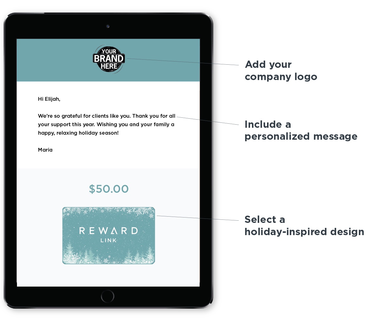 Holiday Rewards for Customers Tango